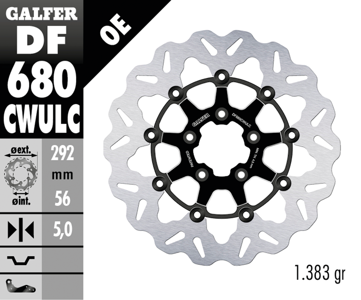 Galfer "wave" Floating Disc Brake Rotors