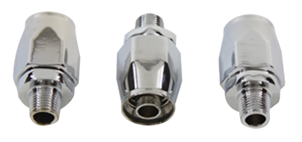 V-Twin Reuseable Fittings for Stainless Steel Braided Oil Line – Gas- & Oil Tank