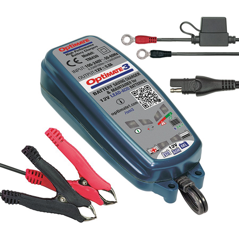 Optimate/Tecmate Optimate 3 Charger for Lead-Acid Batteries – Engine Electrics