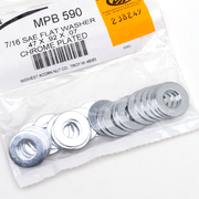 Midwest Acorn Nut Company Chrome Plated Flat Washers Assortment – Hardware