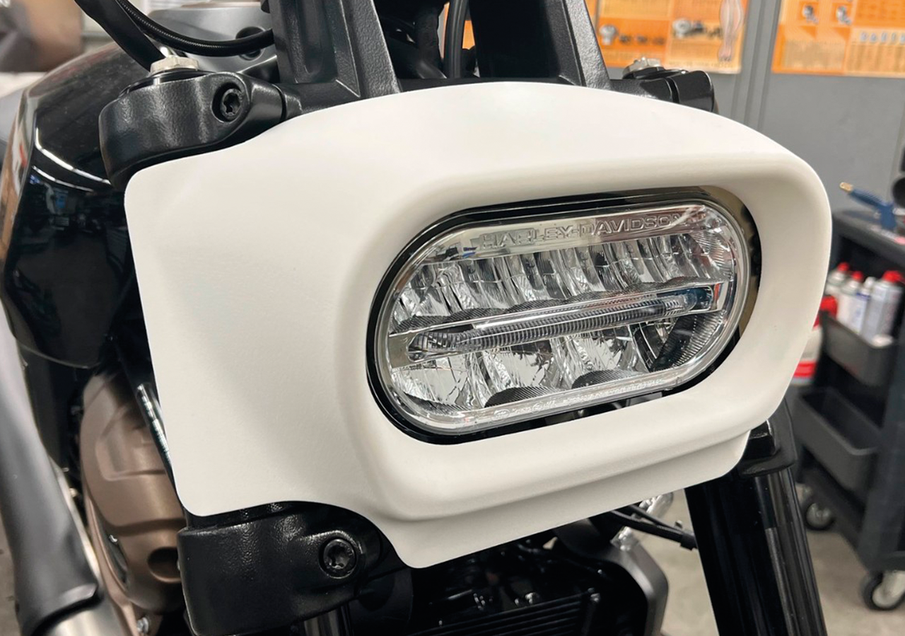 Rick's Sportster S Headlight Shroud – Windshield