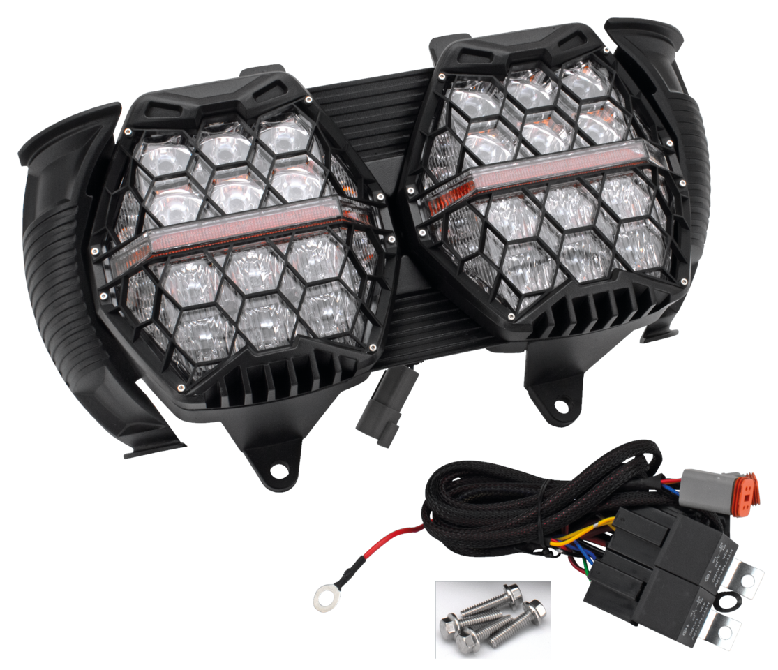 Zodiac Honeycomb Road Glide LED Headlight Unit – Electric & Light