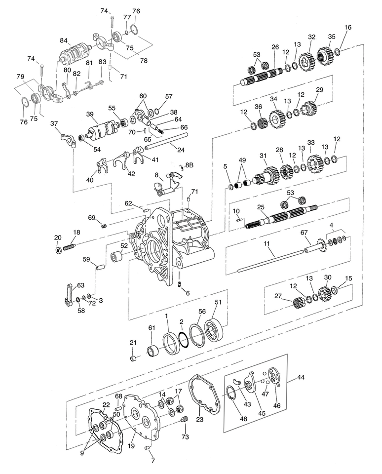 Eastern MC Parts Transmission Parts for 1994-2006 5 Speed Big Twin