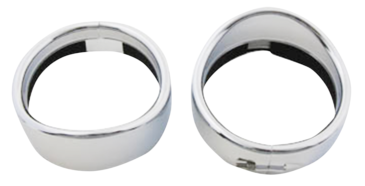 V-Twin Frenched Visor Style Spotlight Trim Rings – Electric & Light