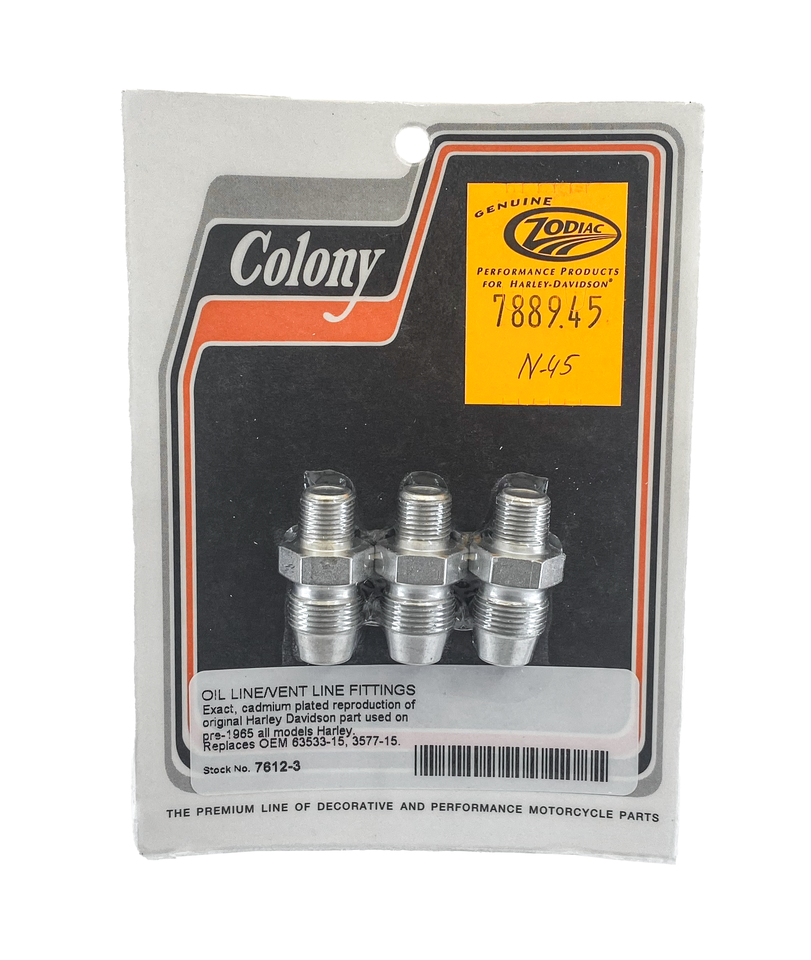 Colony Oil Ventline Adaptor for Big Twin – Gas- & Oil Tank