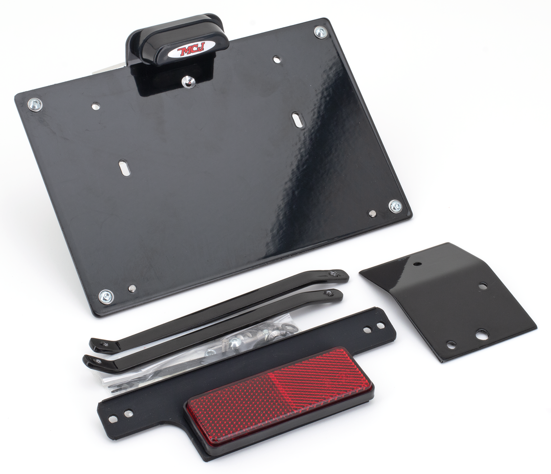 Mcj Lighted License Plate Brackets for Milwaukee Eight Softail – Electric & Light