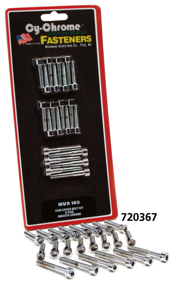 Midwest Acorn Nut Company V-Rod Cam Cover Screw Kit – Engine