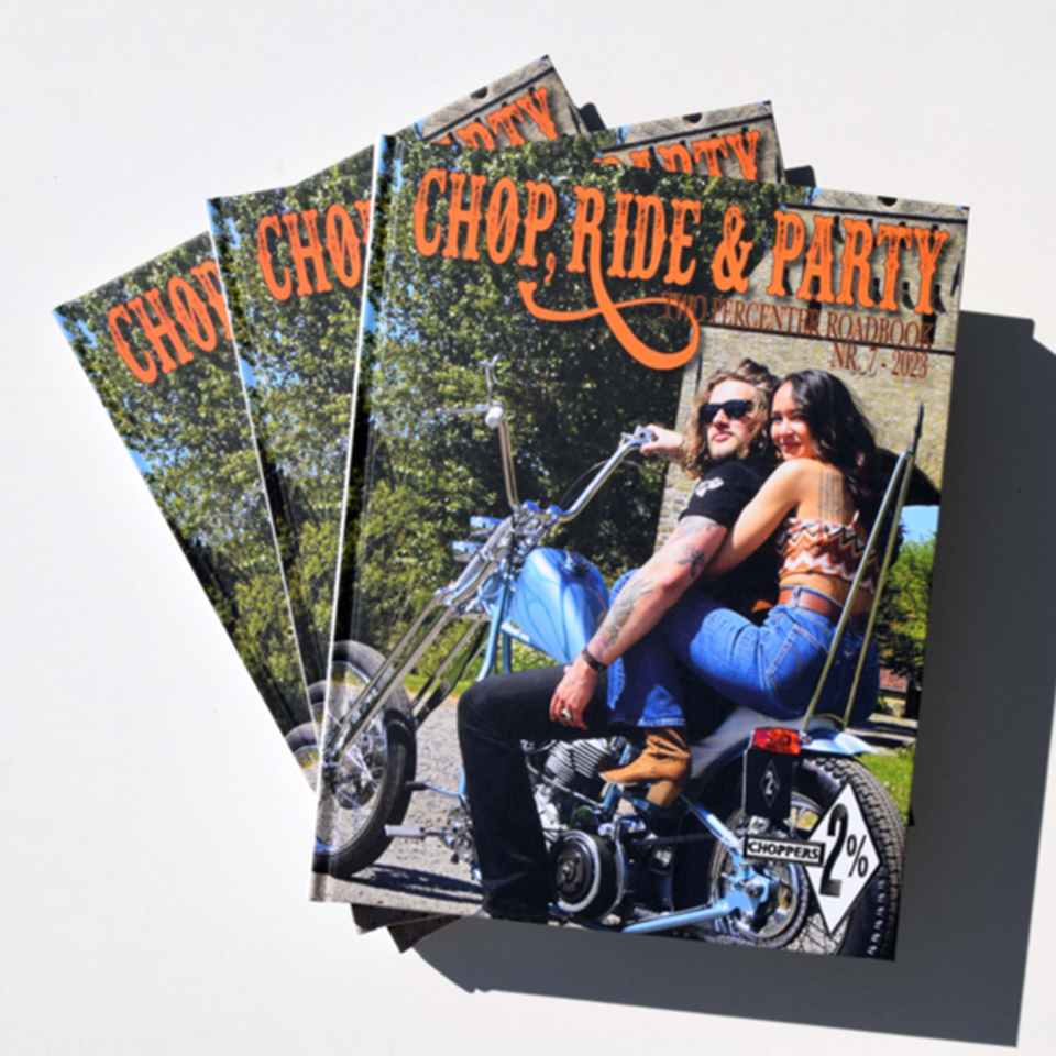 Chop, Ride & Party Two Percenter Roadbooks – Helmets