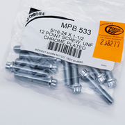 Midwest Acorn Nut Company Chrome Plated 12 Point Bolt Assortment Tray – Hardware