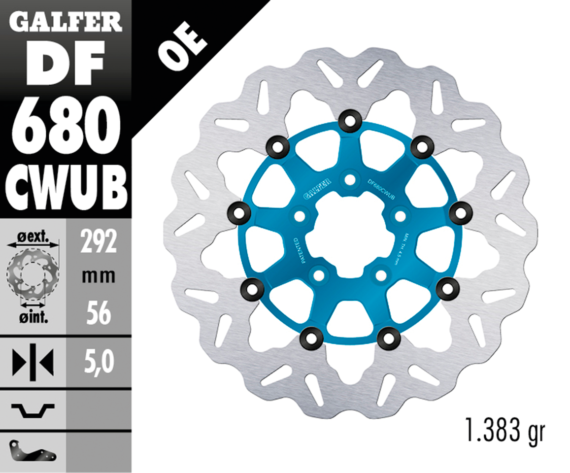 Galfer "wave" Floating Disc Brake Rotors
