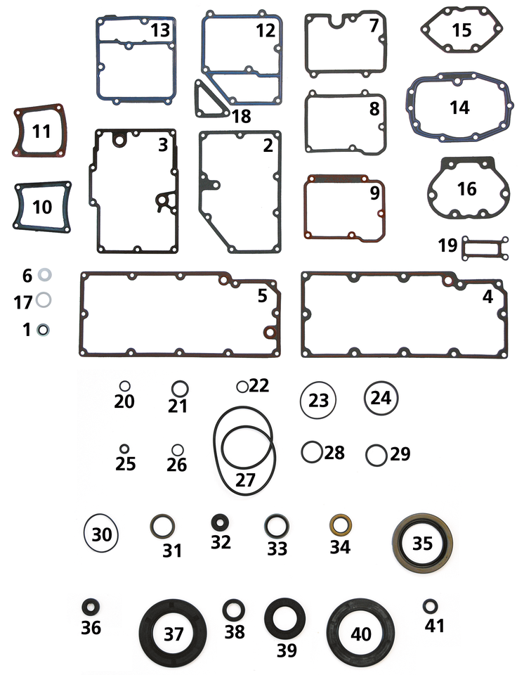 Zodiac Transmission Gasket, O-Rings and Seals for 5 Speed Big Twin – Gasket & Seals