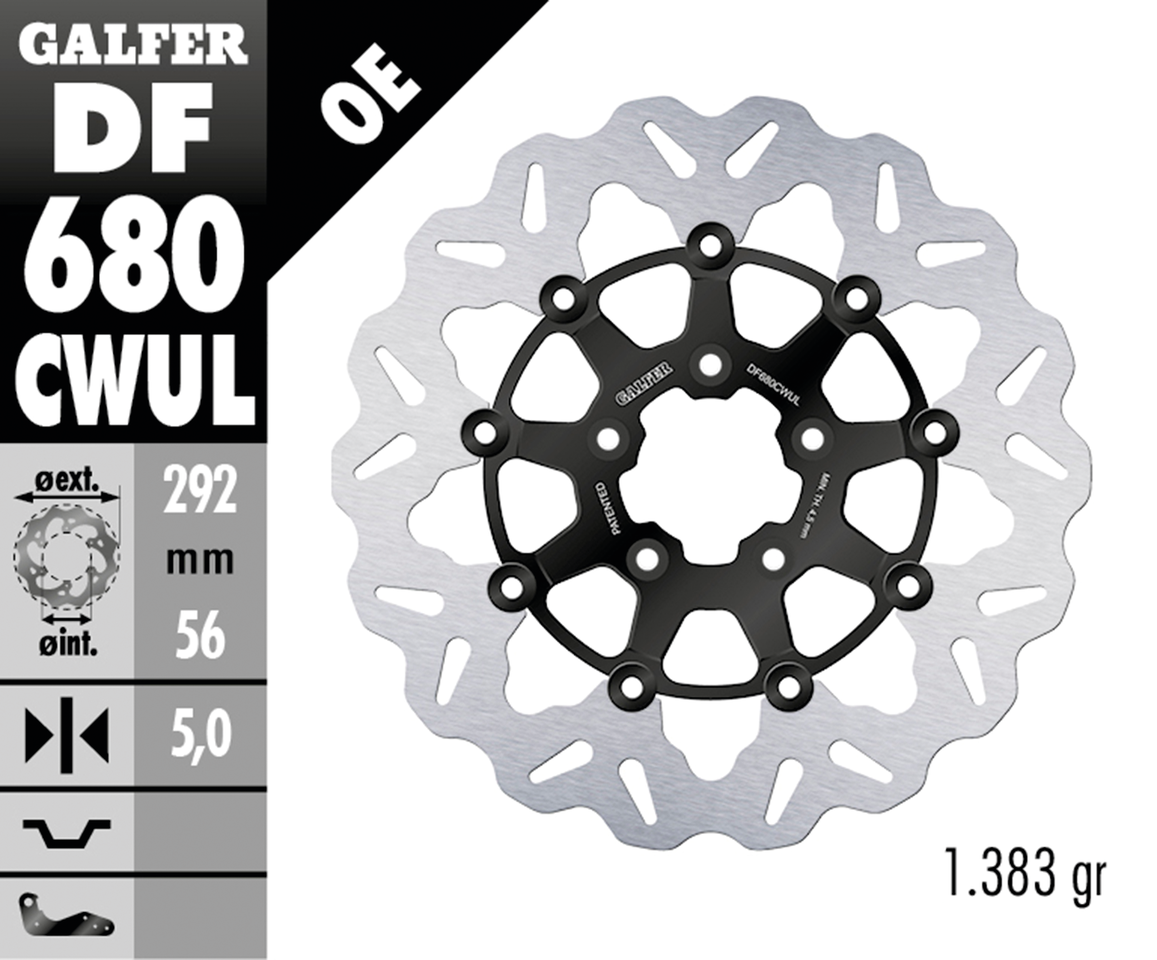 Galfer "wave" Floating Disc Brake Rotors
