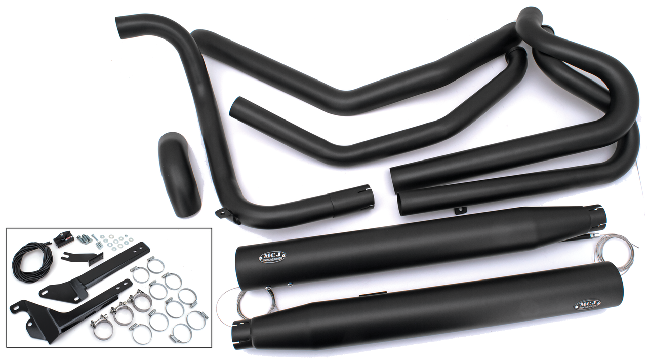 Mcj Adjustable True Dual Exhaust for Milwaukee Eight Softail