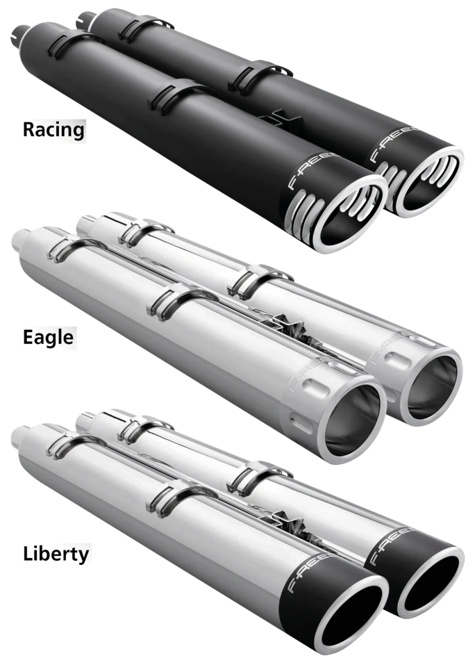 Freedom Performance Exhaust 4" Slip-Ons for Indian Powerplus & Thunderstroke