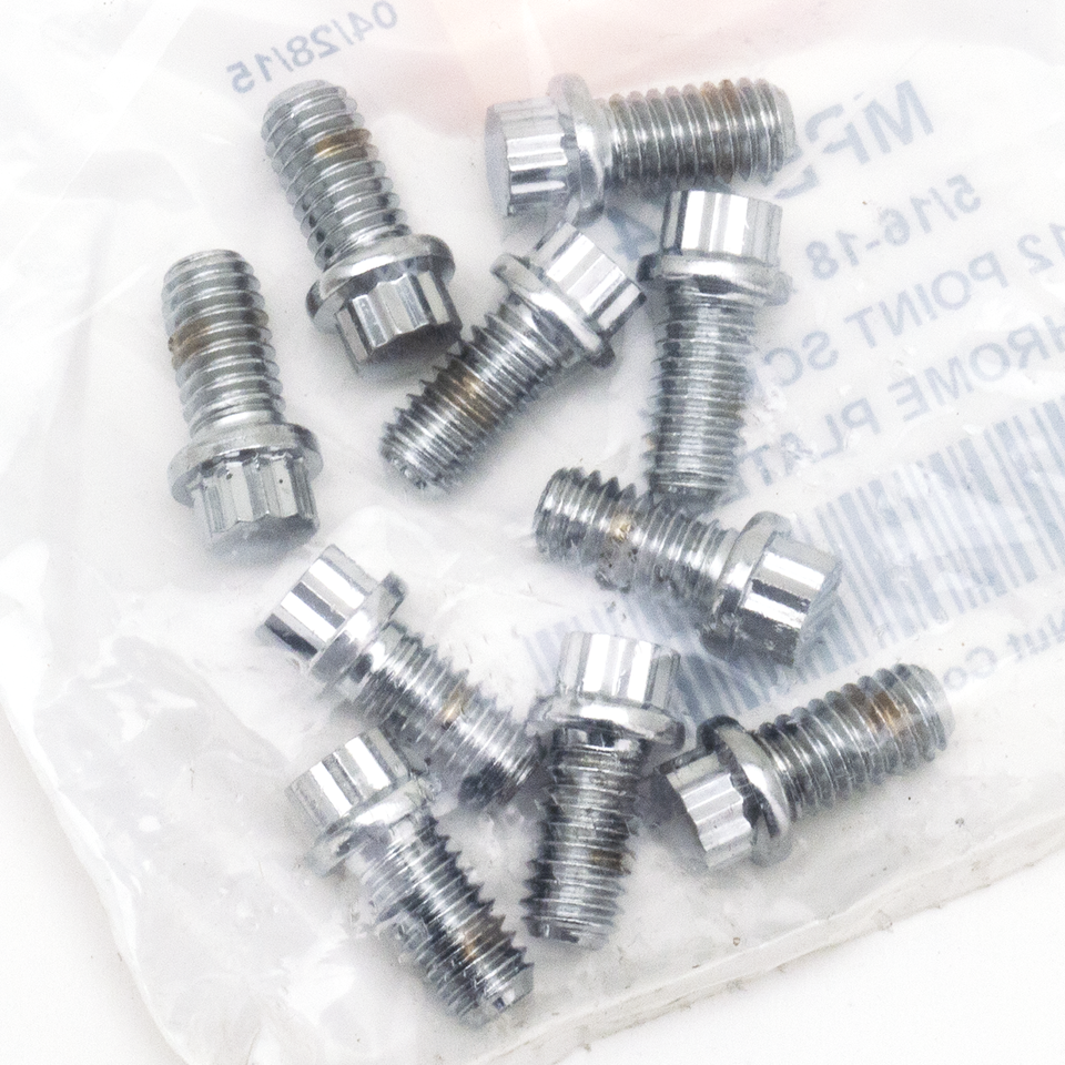 Midwest Acorn Nut Company Chrome Plated 12 Point Bolt Assortment Tray – Hardware