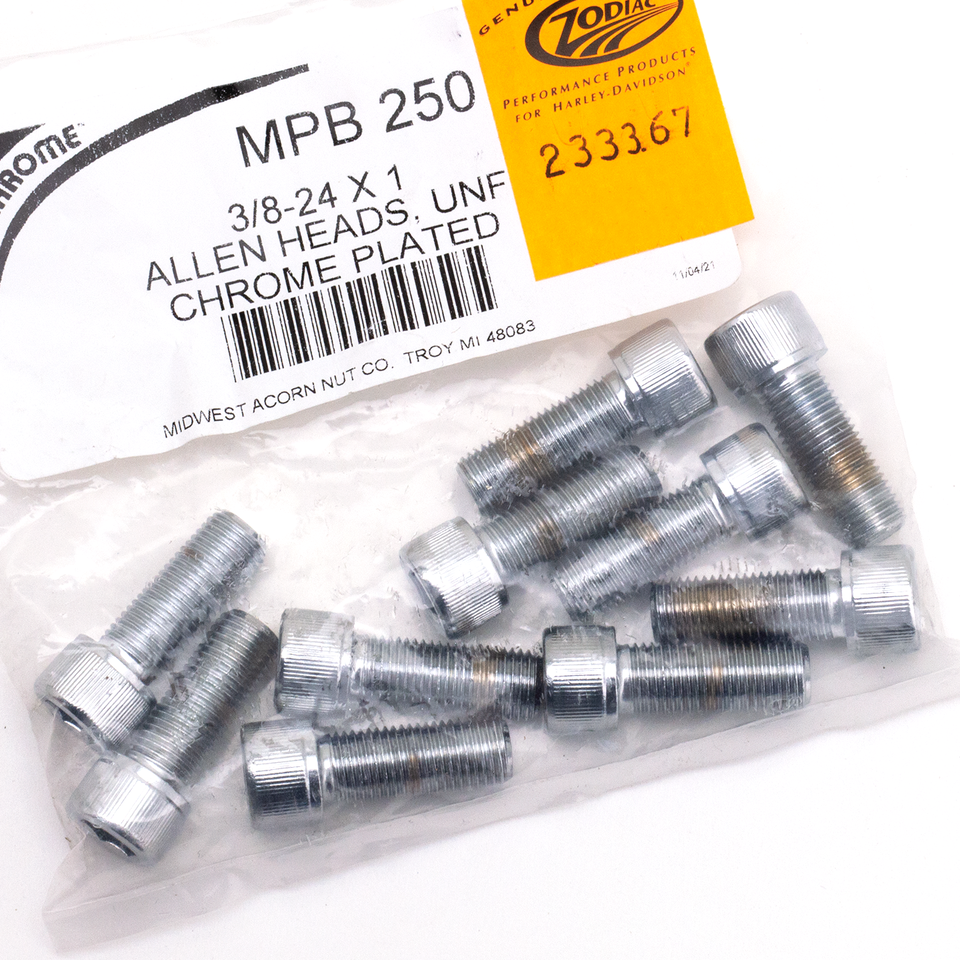 Midwest Acorn Nut Company Chrome Plated Allen Head Screws Assortment Knurled – Hardware