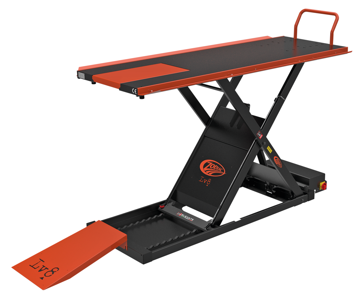 Lv8 ELEVATE Zodiac Goldrake Motorcycle Workshop Lift by LV8 – Tools & Chemicals