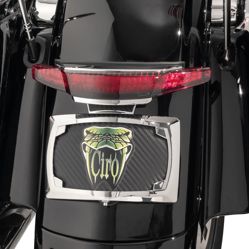 Ciro Latitude Tail Light & License Plate Holder for Touring – Electric & Light