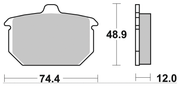 Sbs Rear Disc Brake Pads