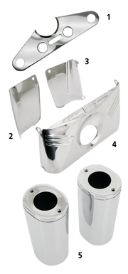 Zodiac Antique Head Lamp Trim – Front Forks