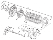 Barnett Clutches & Cables Clutch Parts for Late 1984-1989 Big Twin – Primary & Clutch