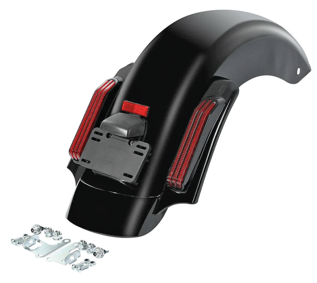 Zodiac Black CVO Style Lighted Rear Fender Kit for 2014 to Present Touring – Fender & Struts