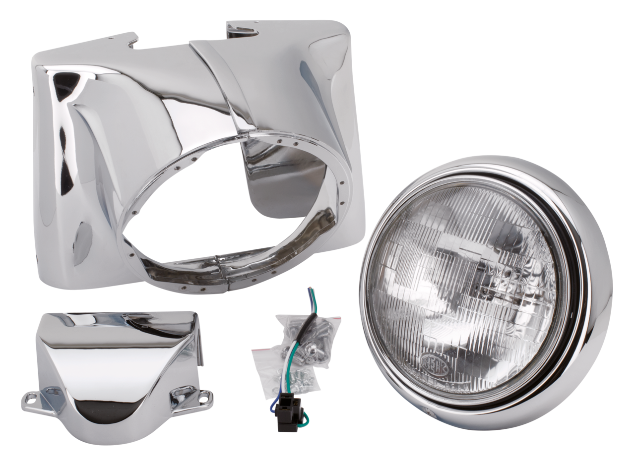 V-Twin Duo Glide & Electra Glide Headlight Nacelle Kit – Electric & Light