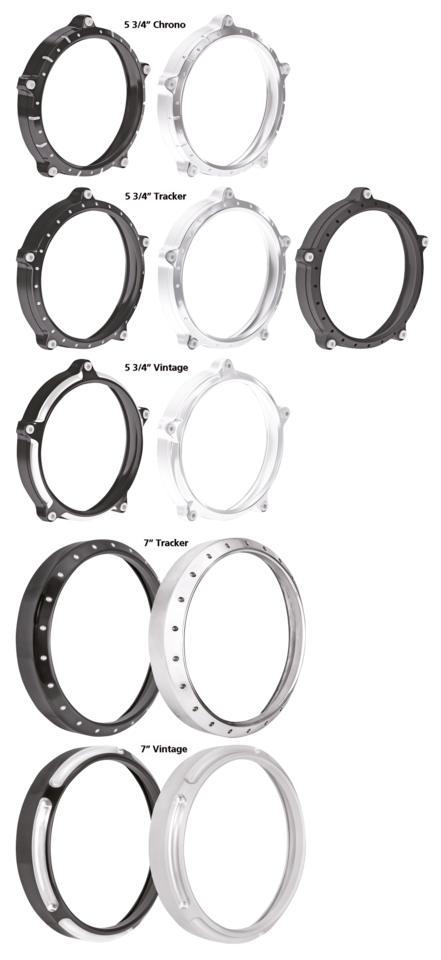 Roland Sands Headlight Bezels for Stock Headlights