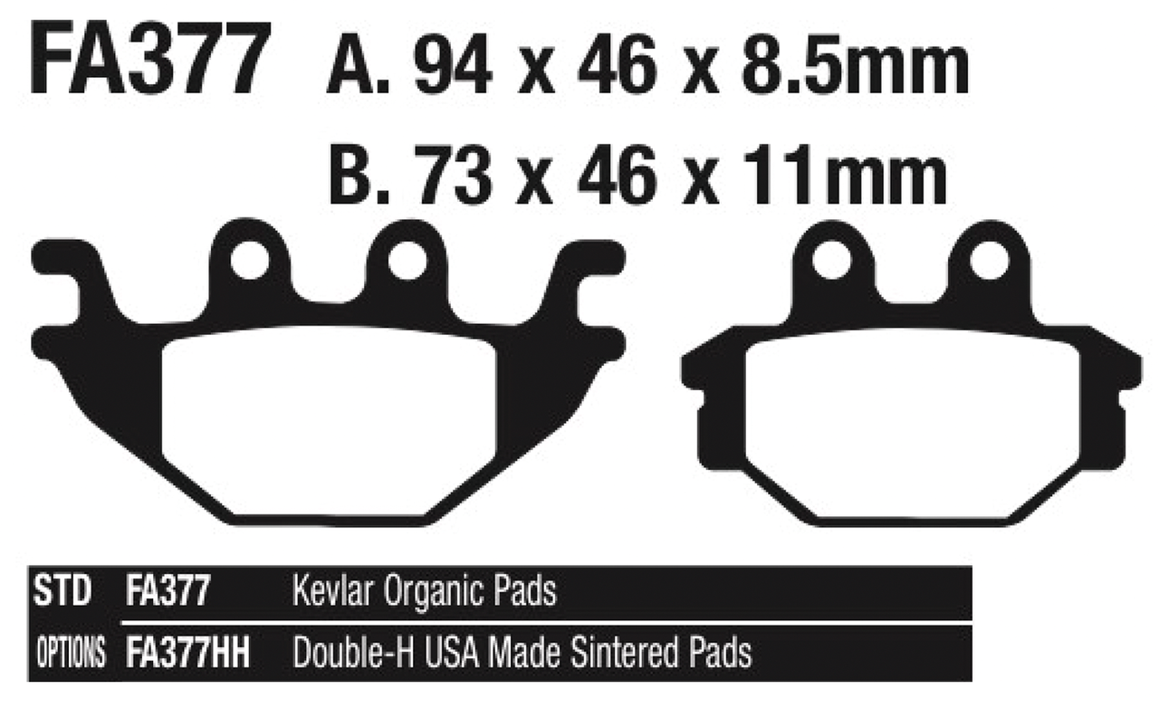 EBC Brakes International Disc Brake Pads for Indian