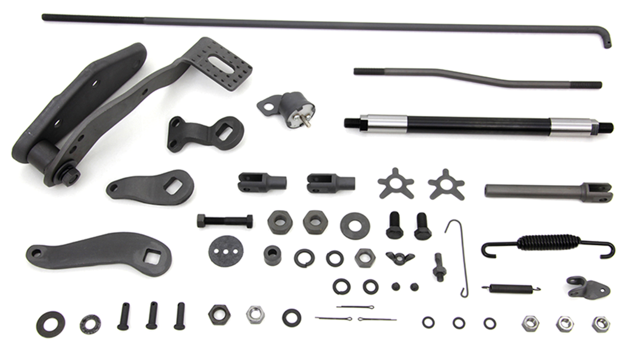 V-Twin Rear Brake Control Parts for 1936-1957 Big Twin – Foot Control