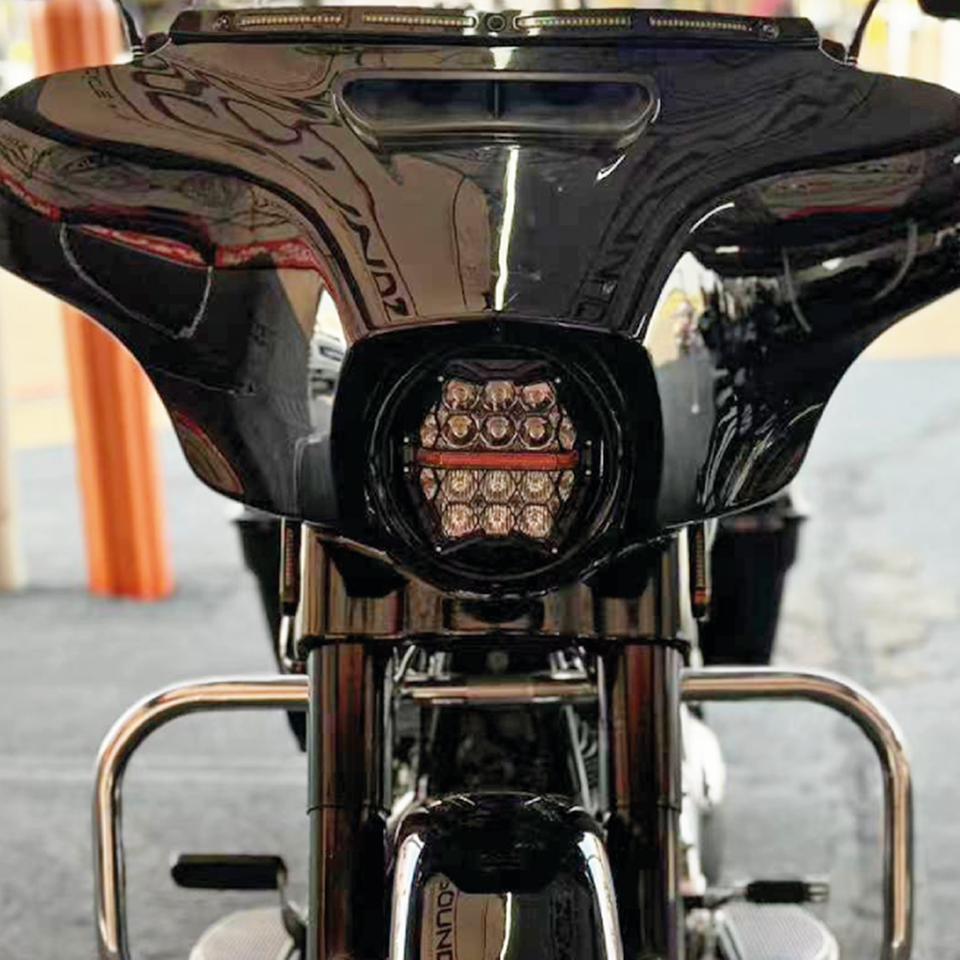 Zodiac Honeycomb 7" LED Headlight Unit – Electric & Light