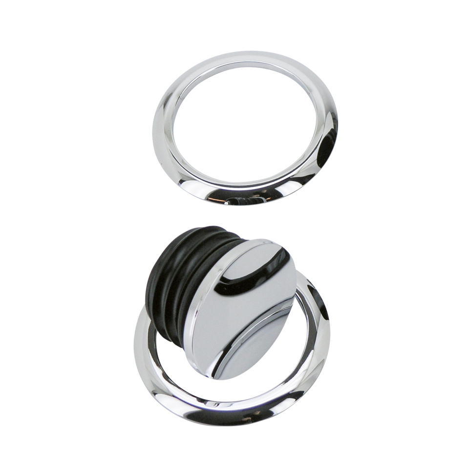 V-Twin Flush-Mount Fuel Caps – Gas- & Oil Tank