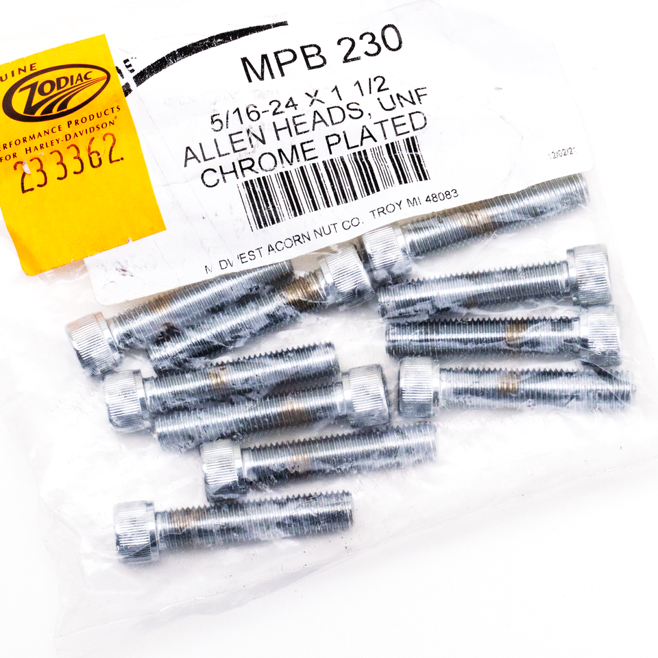 Midwest Acorn Nut Company Chrome Plated Allen Head Screws Assortment Knurled – Hardware