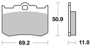 SBS Brake Pads for After Market Calipers