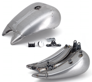 Zodiac One Piece 4" Stretched Steel Smooth Top Gas Tank for Softail – Gas- & Oil Tank