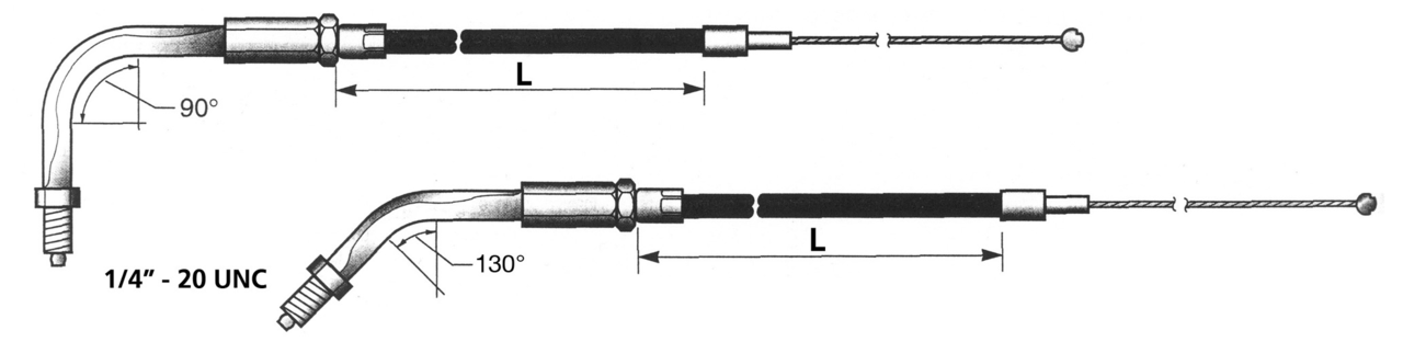Zodiac T02 - Throttle & Idle Cable 1981-1989 Big Twin & 1981-1985 Sportster – Control Cables & Hydraulic Lines