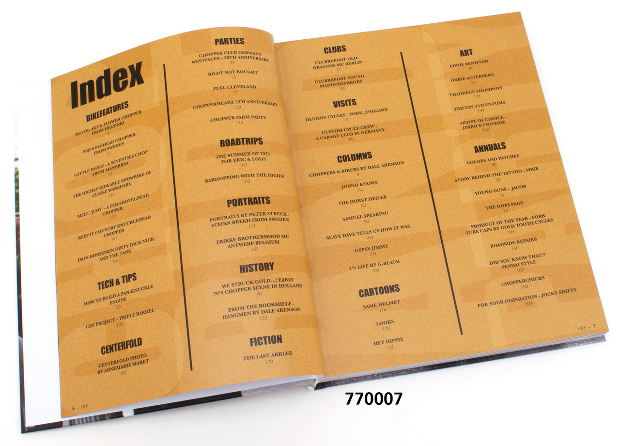 Chop, Ride & Party Two Percenter Roadbooks – Helmets