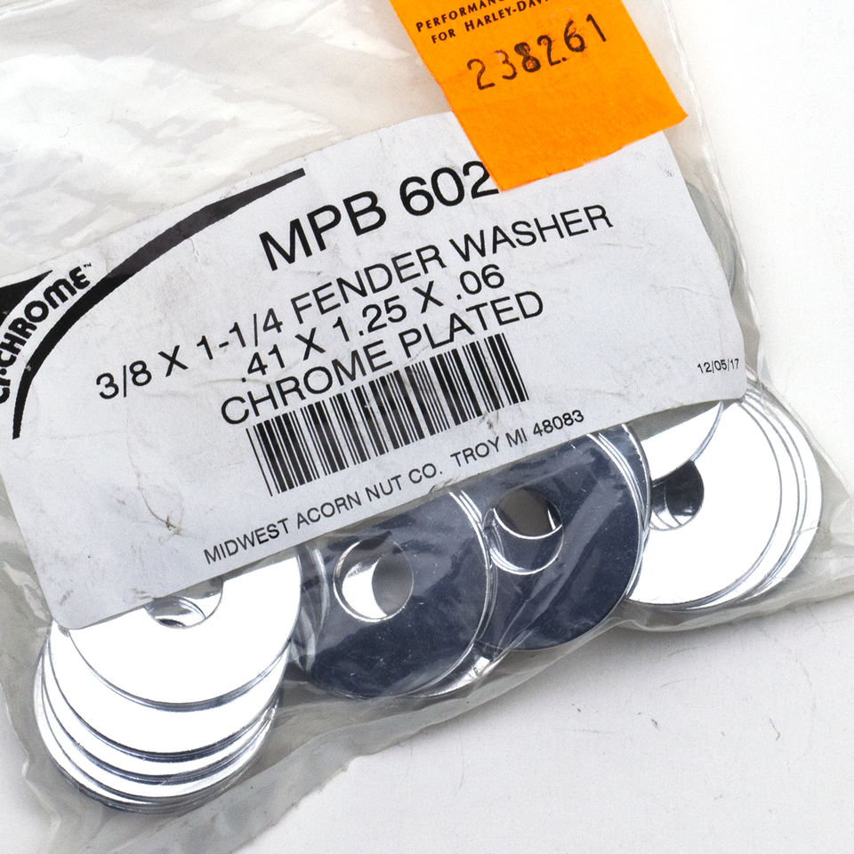 Midwest Acorn Nut Company Chrome Plated Flat Washers Assortment – Hardware