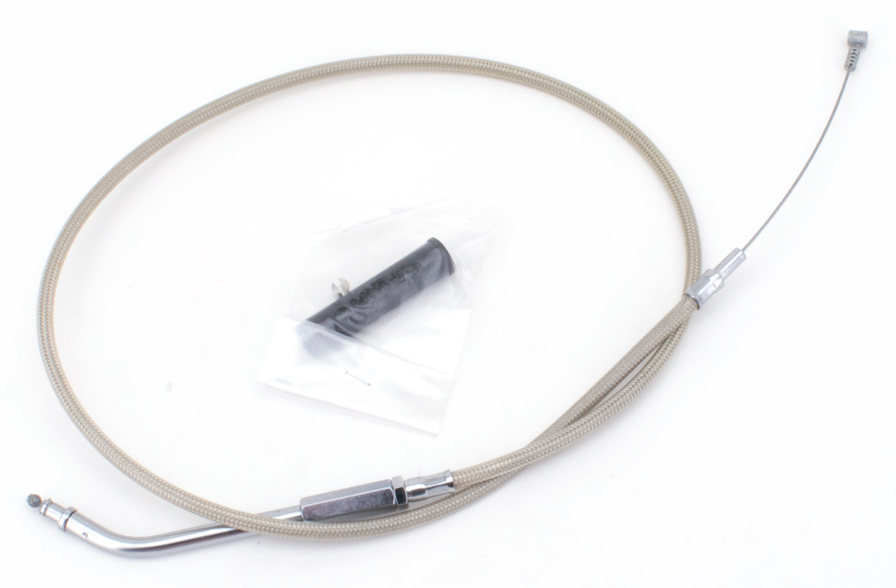Zodiac T04 - Throttle & Idle Cable 1996-2015 Softail, 1996-2017 Dyna, 1996-2001 Carburetor Equipped Touring & 2007 to Present Sportster – Control Cables & Hydraulic Lines