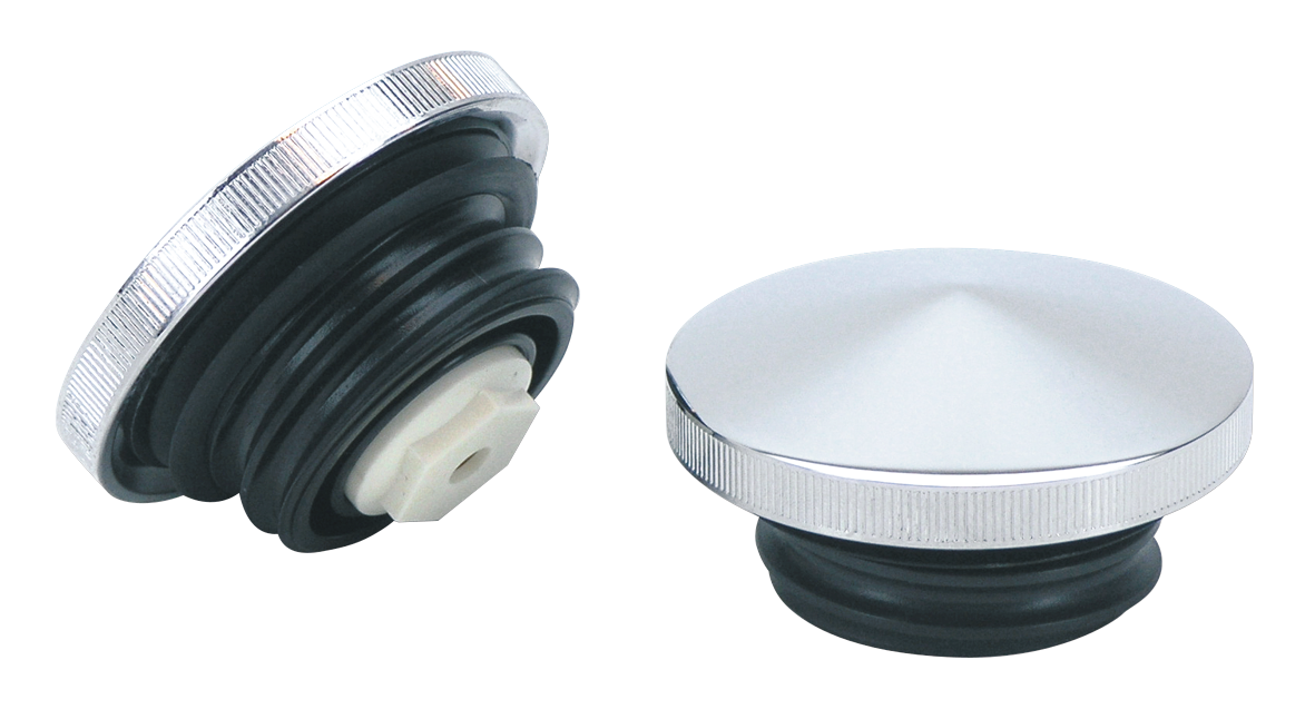 Zodiac Chrome Pointed Screw-In Gas Cap – Gas- & Oil Tank
