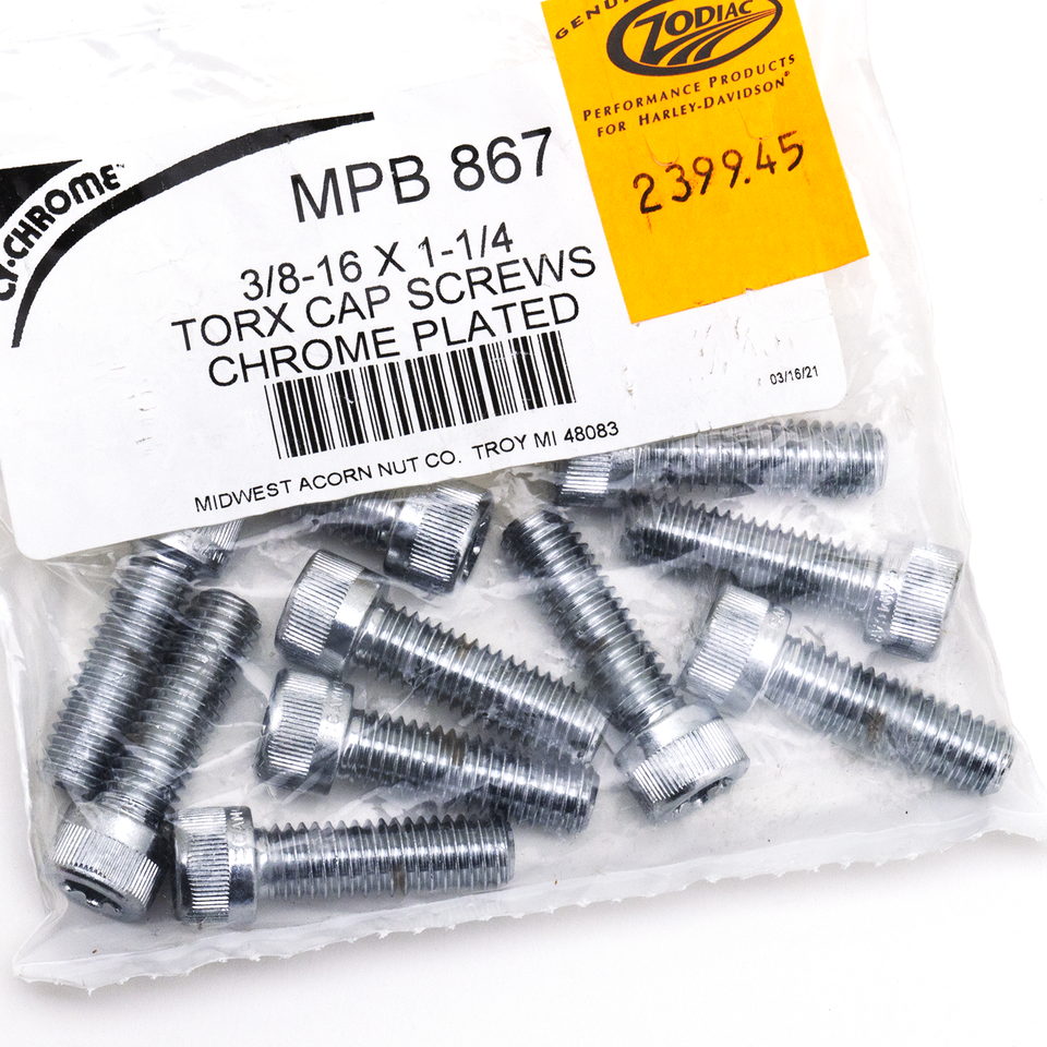 Midwest Acorn Nut Company Chrome Plated Socket Head Torx Screw Assortment – Hardware