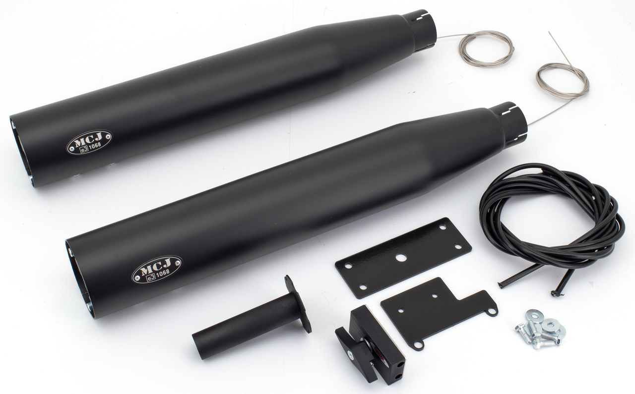 Mcj Adjustable Slip-On Mufflers for Indian Scout – Exhaust