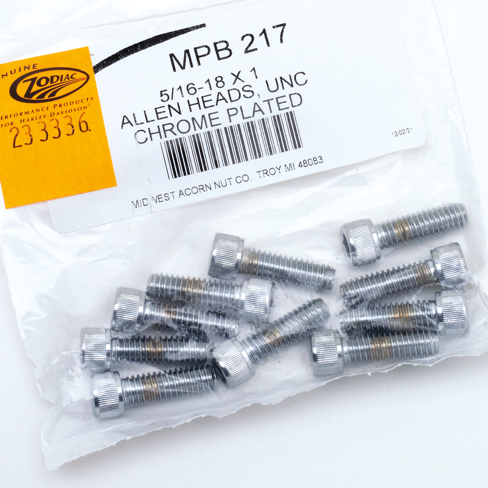 Midwest Acorn Nut Company Chrome Plated Allen Head Screws Assortment Knurled – Hardware
