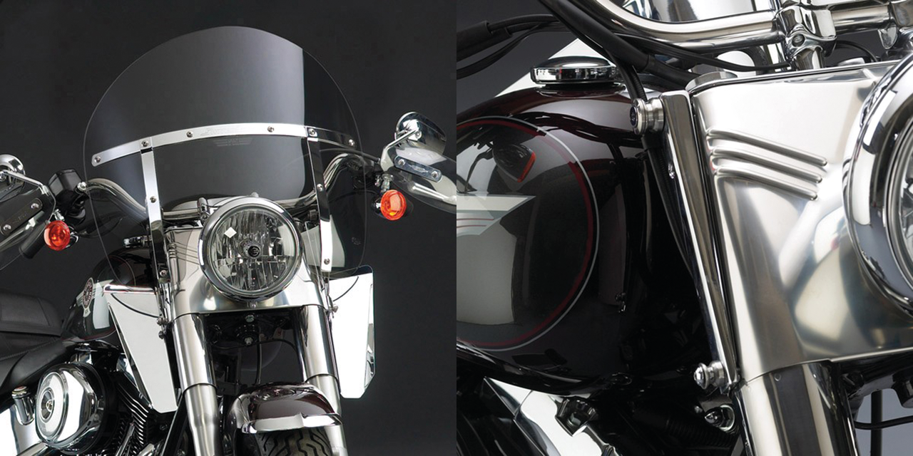 National Cycle Switchblade Chopped Quick-Release Windshields