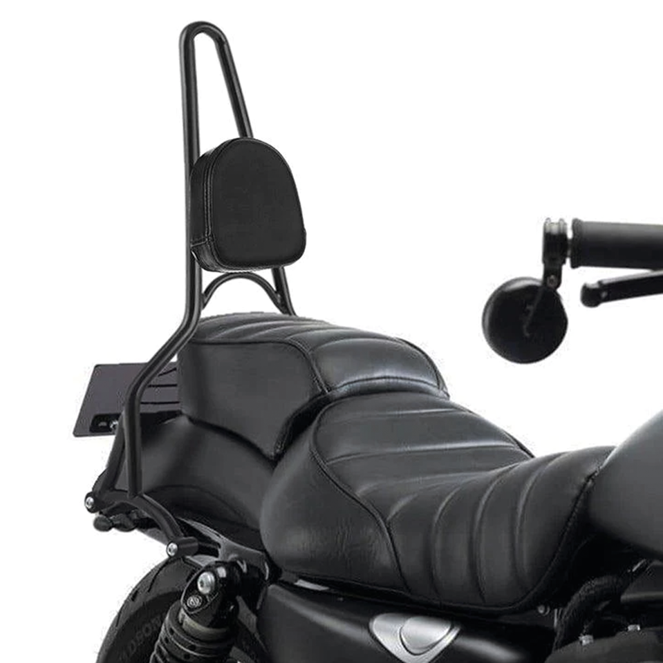 Zodiac Bolt-On Tall Sissy Bars with Pad – Seat