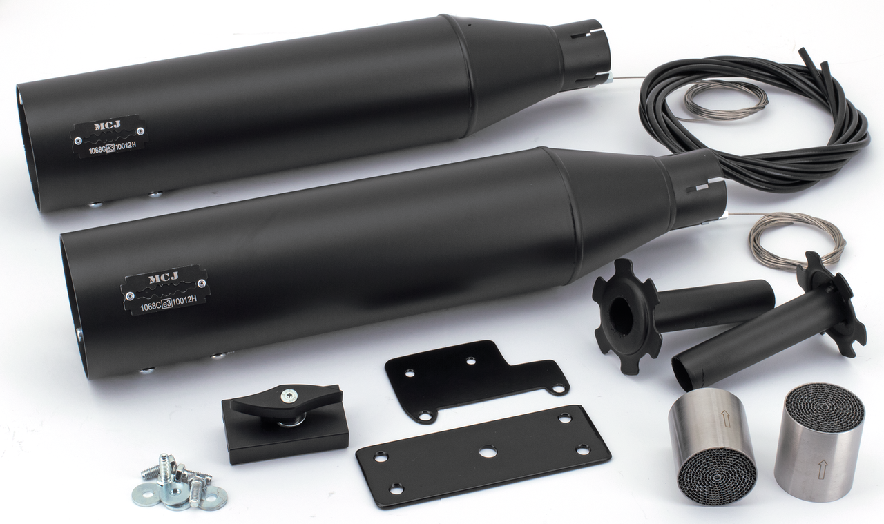 Mcj Adjustable Slip-On Mufflers for Indian Scout – Exhaust