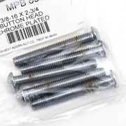 Midwest Acorn Nut Company Assortment Tray of Chrome Plated Larger Button Head Allen Screws – Hardware