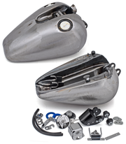Zodiac One Piece "rubber Mounted" Fat Bob Tank for Sportster – Gas- & Oil Tank