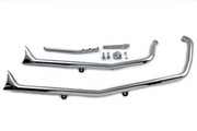 V-Twin Chrome Upsweep Fishtail Drag Pipes – Exhaust