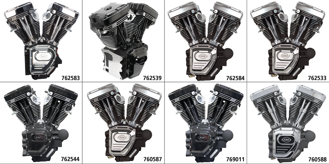 S&S T143 Twin Cam Long Block Engines
